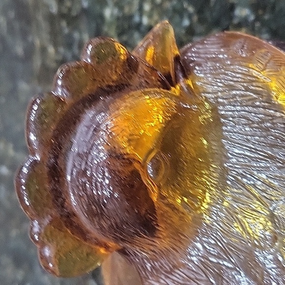 Large Amber Hen Chicken On Nest Coveted Dish Very Unique - Picture 2 of 5